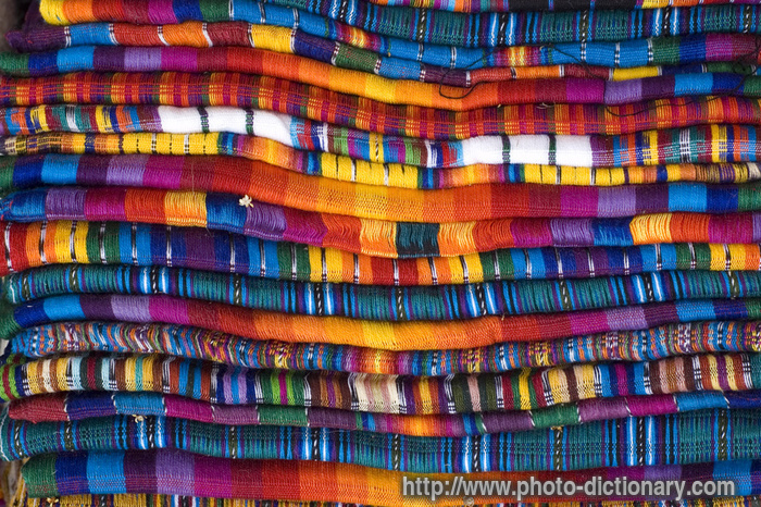 Mayan blankets - photo/picture definition - Mayan blankets word and phrase image