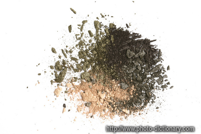 crushed eye shadows - photo/picture definition - crushed eye shadows word and phrase image