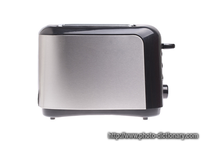 metal toaster - photo/picture definition - metal toaster word and phrase image