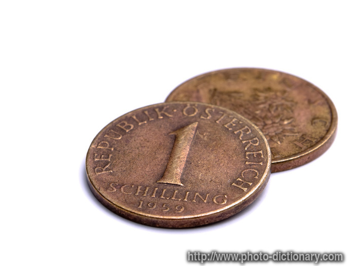 Austrian coins - photo/picture definition - Austrian coins word and phrase image