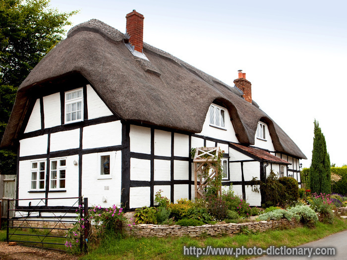 Traditional Thatched Cottage Photo Picture Definition At Photo