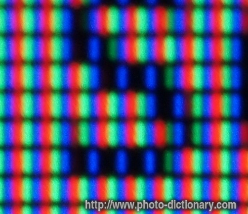 pixels - photo/picture definition - pixels word and phrase image