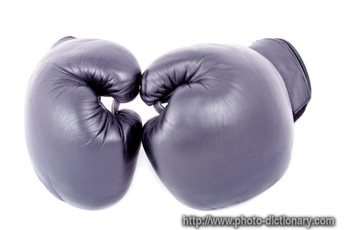 boxing gloves - photo/picture definition - boxing gloves word and phrase image