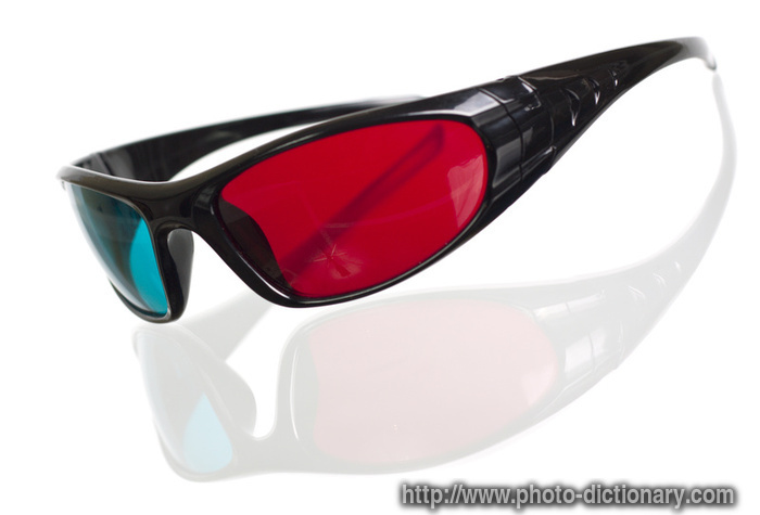 3d glasses - photo/picture definition - 3d glasses word and phrase image