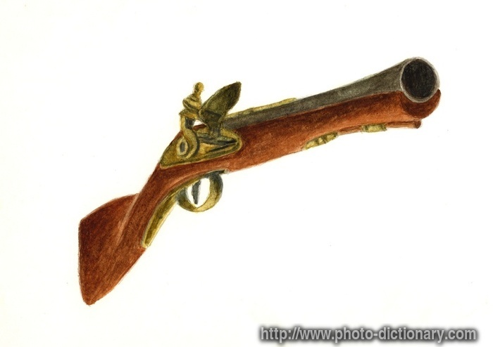 blunderbuss pistol - photo/picture definition - blunderbuss pistol word and phrase image