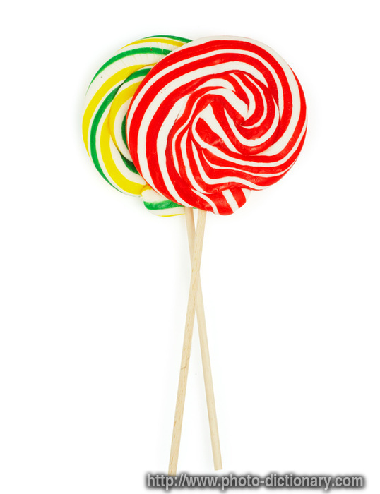 lollipops - photo/picture definition - lollipops word and phrase image