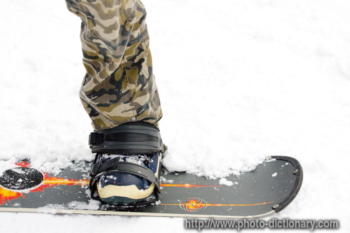 snowboard - photo/picture definition - snowboard word and phrase image