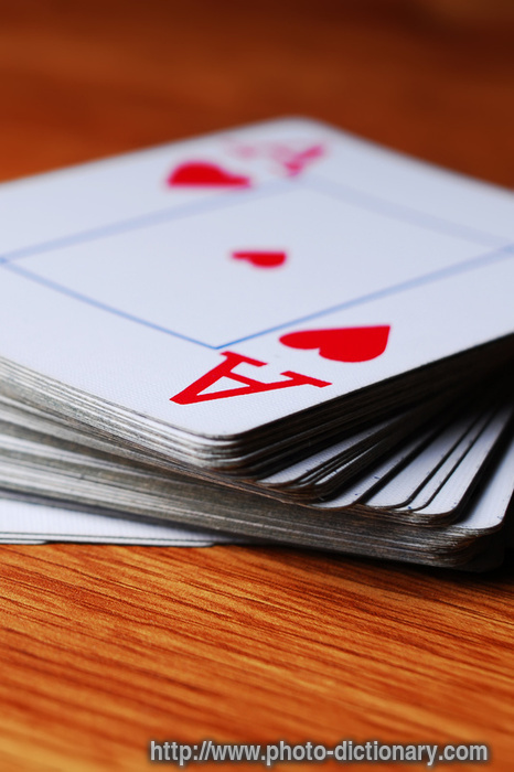 deck of cards - photo/picture definition - deck of cards word and phrase image