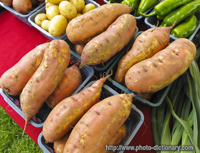 yams - photo/picture definition - yams word and phrase image