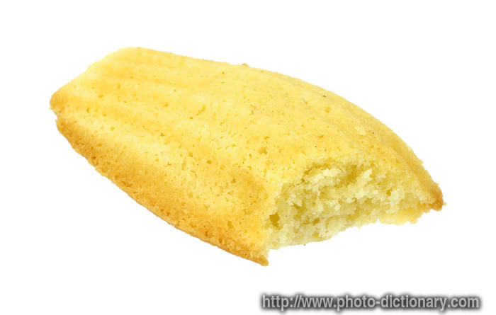 madeleine butter cookie - photo/picture definition - madeleine butter cookie word and phrase image