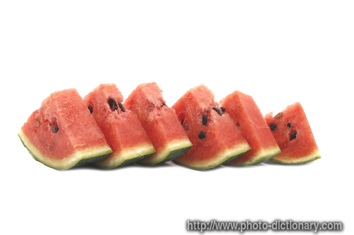 watermelon - photo/picture definition - watermelon word and phrase image