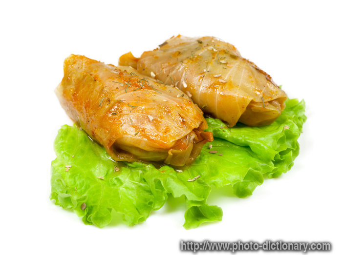 cabbage golobets - photo/picture definition - cabbage golobets word and phrase image