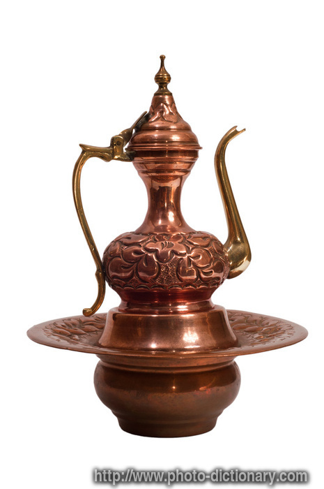 Arabian jug - photo/picture definition - Arabian jug word and phrase image