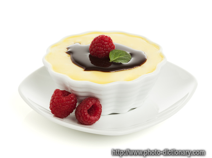 vanilla custard - photo/picture definition - vanilla custard word and phrase image