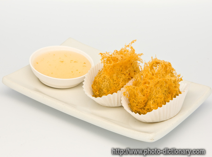 fried taro - photo/picture definition - fried taro word and phrase image