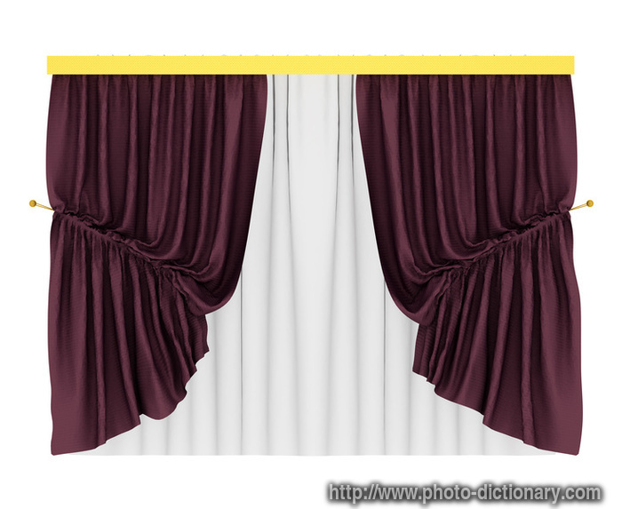 tracery textile curtain - photo/picture definition - tracery textile curtain word and phrase image