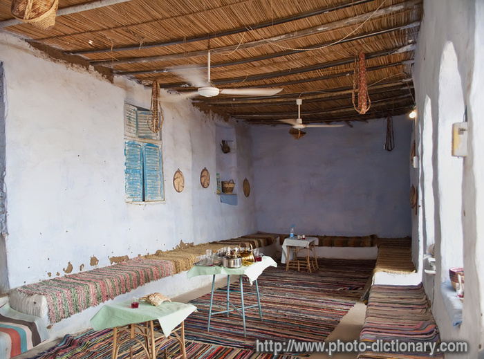 Nubian household - photo/picture definition - Nubian household word and phrase image