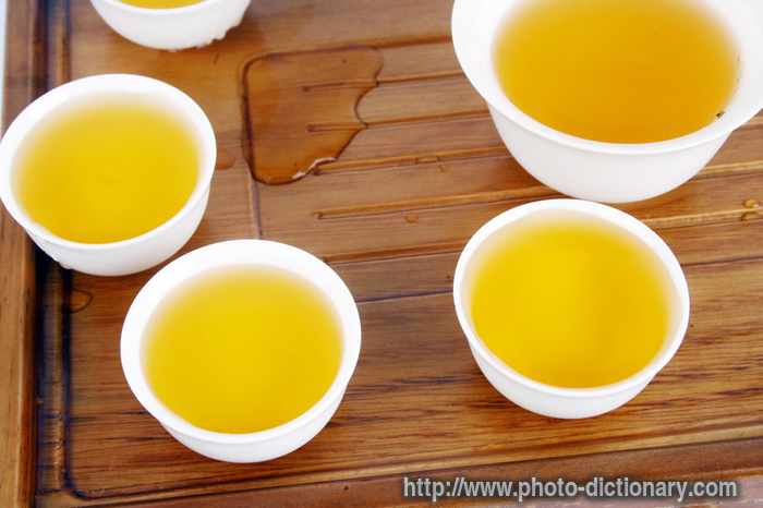 green tea set - photo/picture definition - green tea set word and phrase image