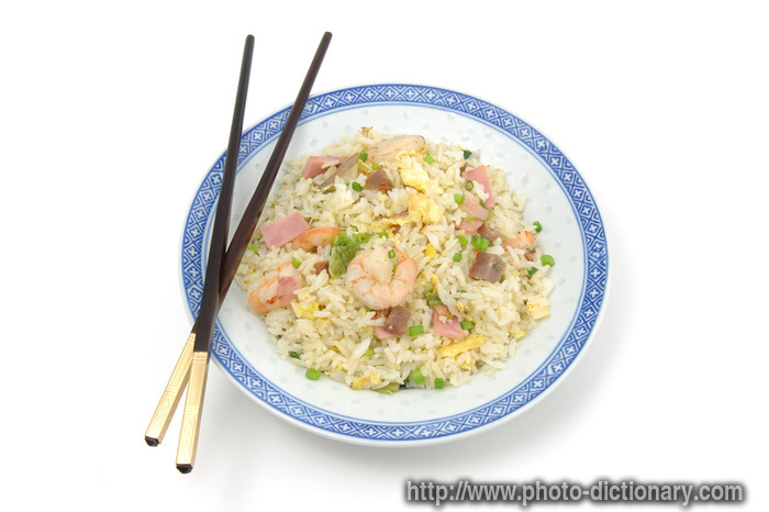 fried rice - photo/picture definition - fried rice word and phrase image