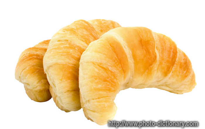 croissant - photo/picture definition - croissant word and phrase image