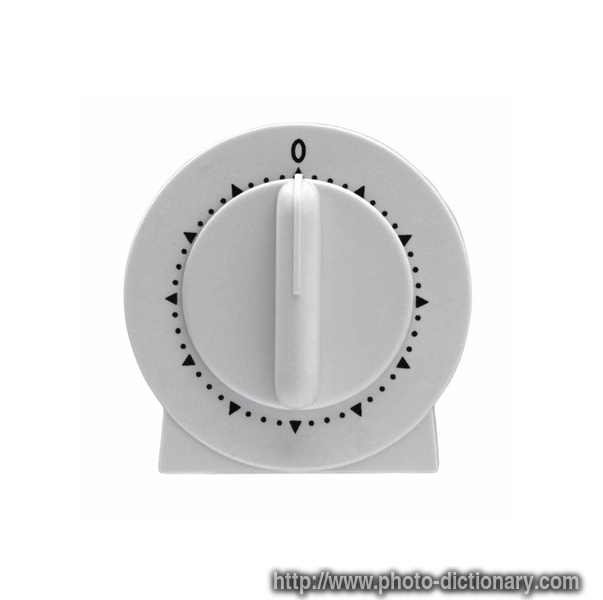 kitchen timer - photo/picture definition - kitchen timer word and phrase image