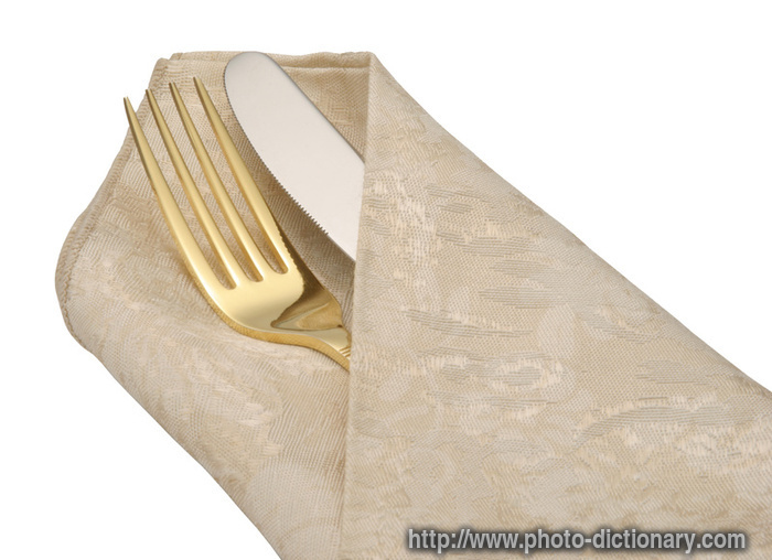 flatware - photo/picture definition - flatware word and phrase image
