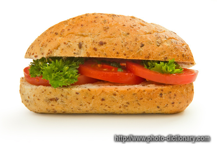 tomato sandwich - photo/picture definition - tomato sandwich word and phrase image