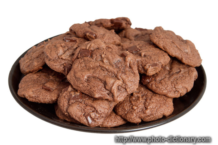 chocolate chunk cookies - photo/picture definition - chocolate chunk cookies word and phrase image