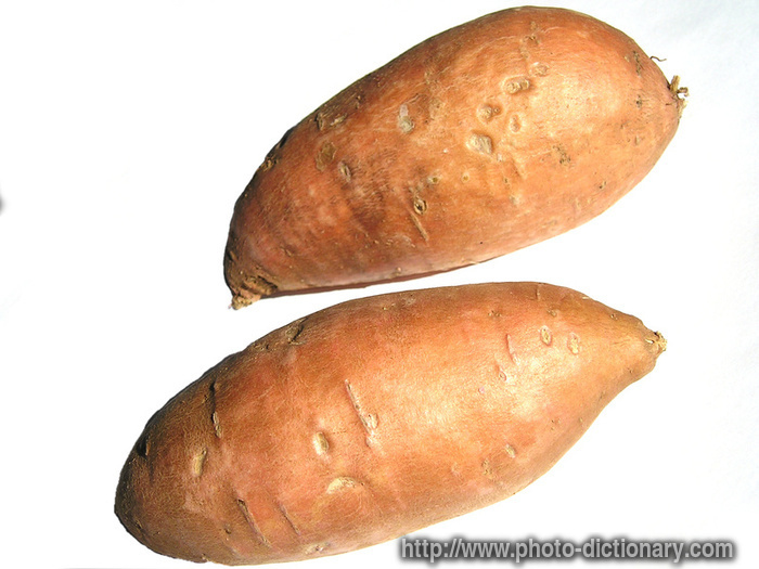 sweet potatoes - photo/picture definition - sweet potatoes word and phrase image