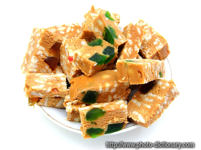 peanut brittle - photo/picture definition - peanut brittle word and phrase image
