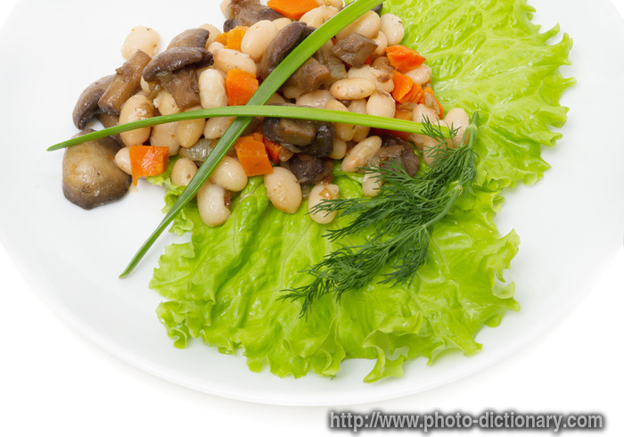 bean salad - photo/picture definition - bean salad word and phrase image