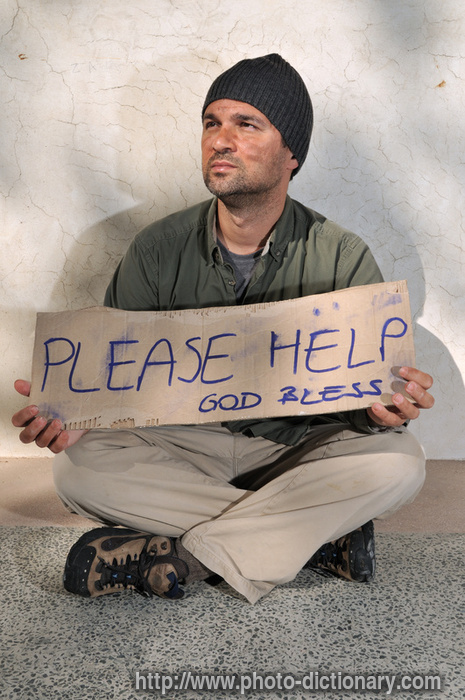 beggar - photo/picture definition - beggar word and phrase image