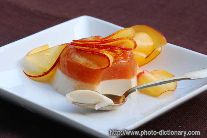 panna cotta - photo/picture definition - panna cotta word and phrase image