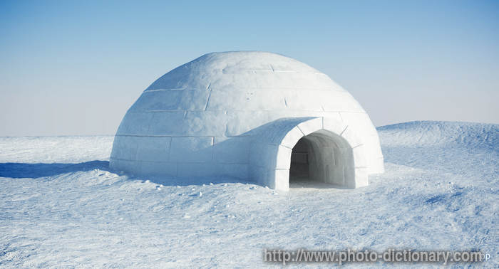 Igloo - photo/picture definition - Igloo word and phrase image