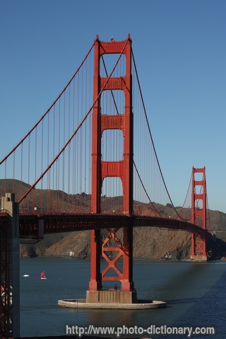 Golden Gate Bridge - photo/picture definition - Golden Gate Bridge word and phrase image