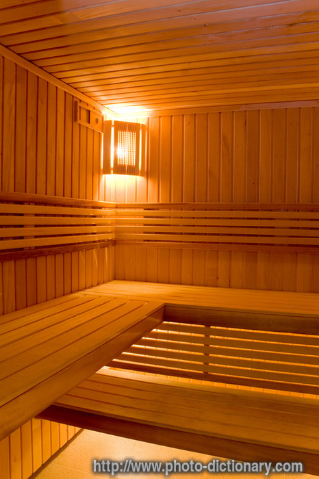 sauna - photo/picture definition - sauna word and phrase image