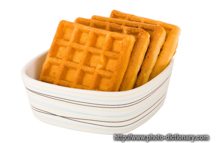 waffle - photo/picture definition - waffle word and phrase image