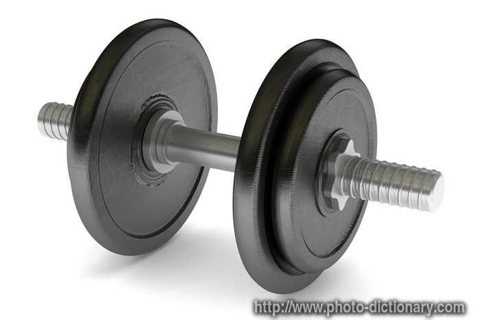 dumbbell - photo/picture definition - dumbbell word and phrase image