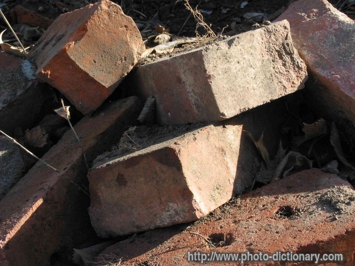 brick - photo/picture definition - brick word and phrase image