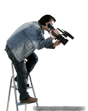 cameraman - photo/picture definition - cameraman word and phrase image