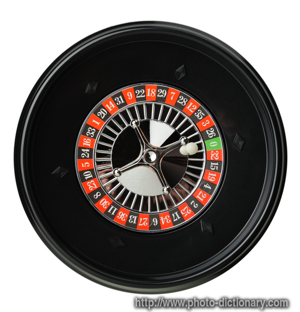roulette - photo/picture definition - roulette word and phrase image