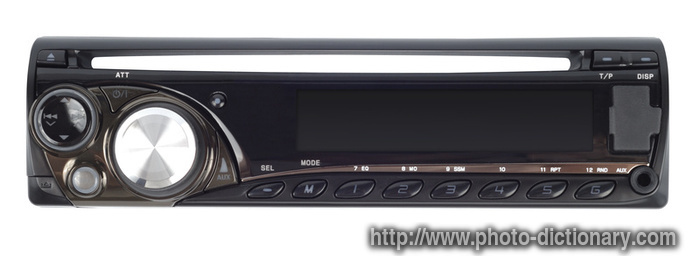 car radio - photo/picture definition - car radio word and phrase image