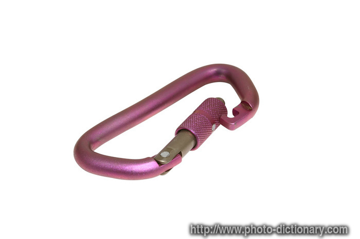 carabiner - photo/picture definition - carabiner word and phrase image