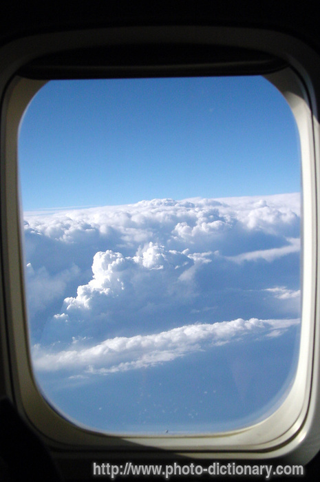 airplane window - photo/picture definition - airplane window word and phrase image