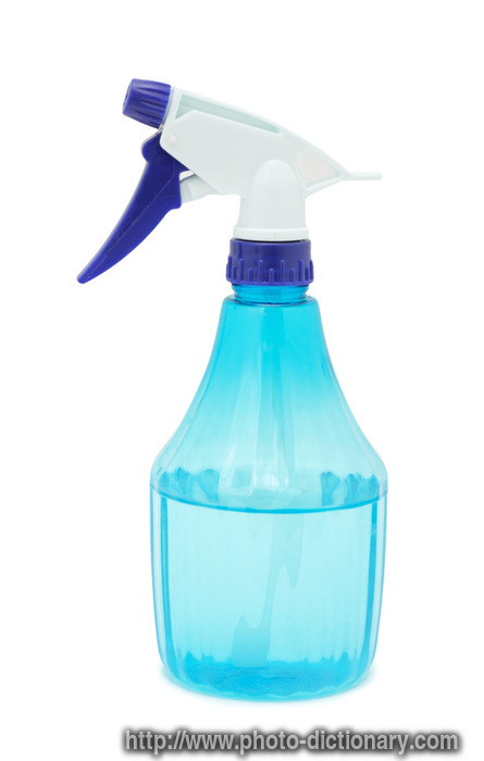 spray bottle - photo/picture definition - spray bottle word and phrase image