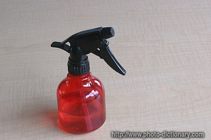 spray bottle - photo/picture definition - spray bottle word and phrase image