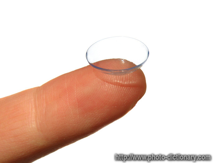 contact lens - photo/picture definition - contact lens word and phrase image