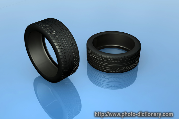 tires - photo/picture definition - tires word and phrase image