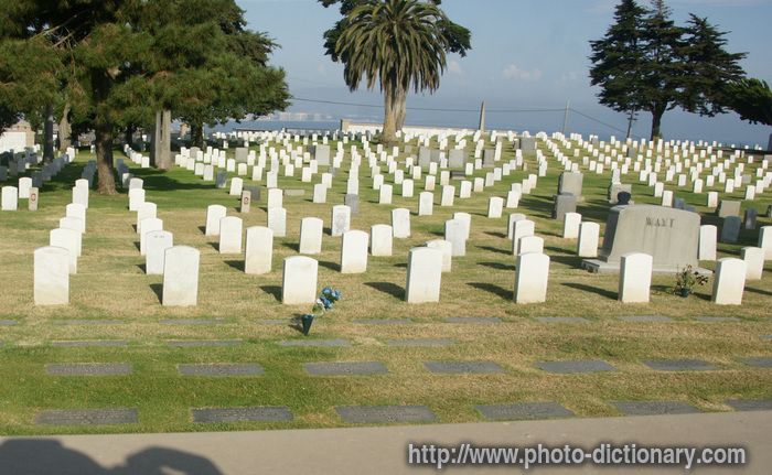 cemetery - photo/picture definition - cemetery word and phrase image
