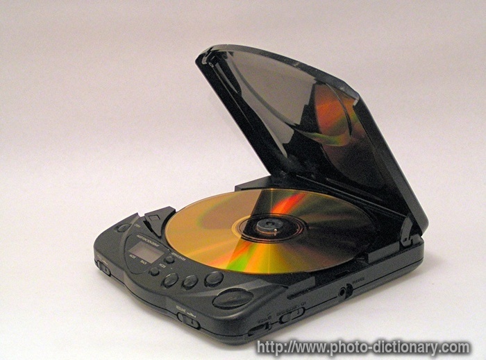 CD player - photo/picture definition - CD player word and phrase image
